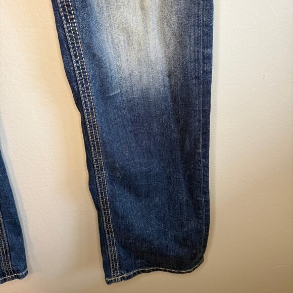 Affliction Jeans Men's Y2K Ace Straight Slim Flex Stretch Blue Denim 38 x 33 - Picture 10 of 10